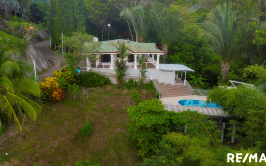 Pool and House with Ocean View