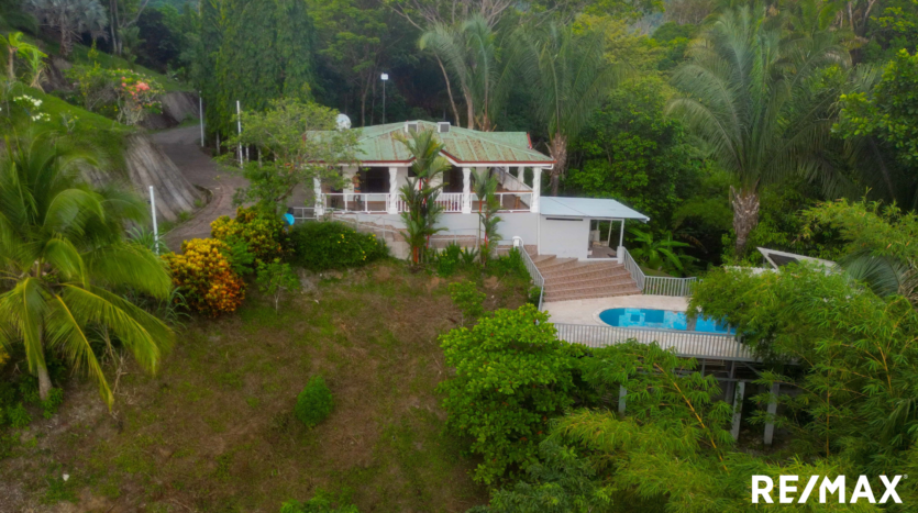 Pool and House with Ocean View