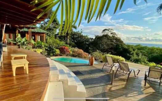 Bali-Style Ocean View Estate in Pavones: Dual Luxury Homes Near the Beach